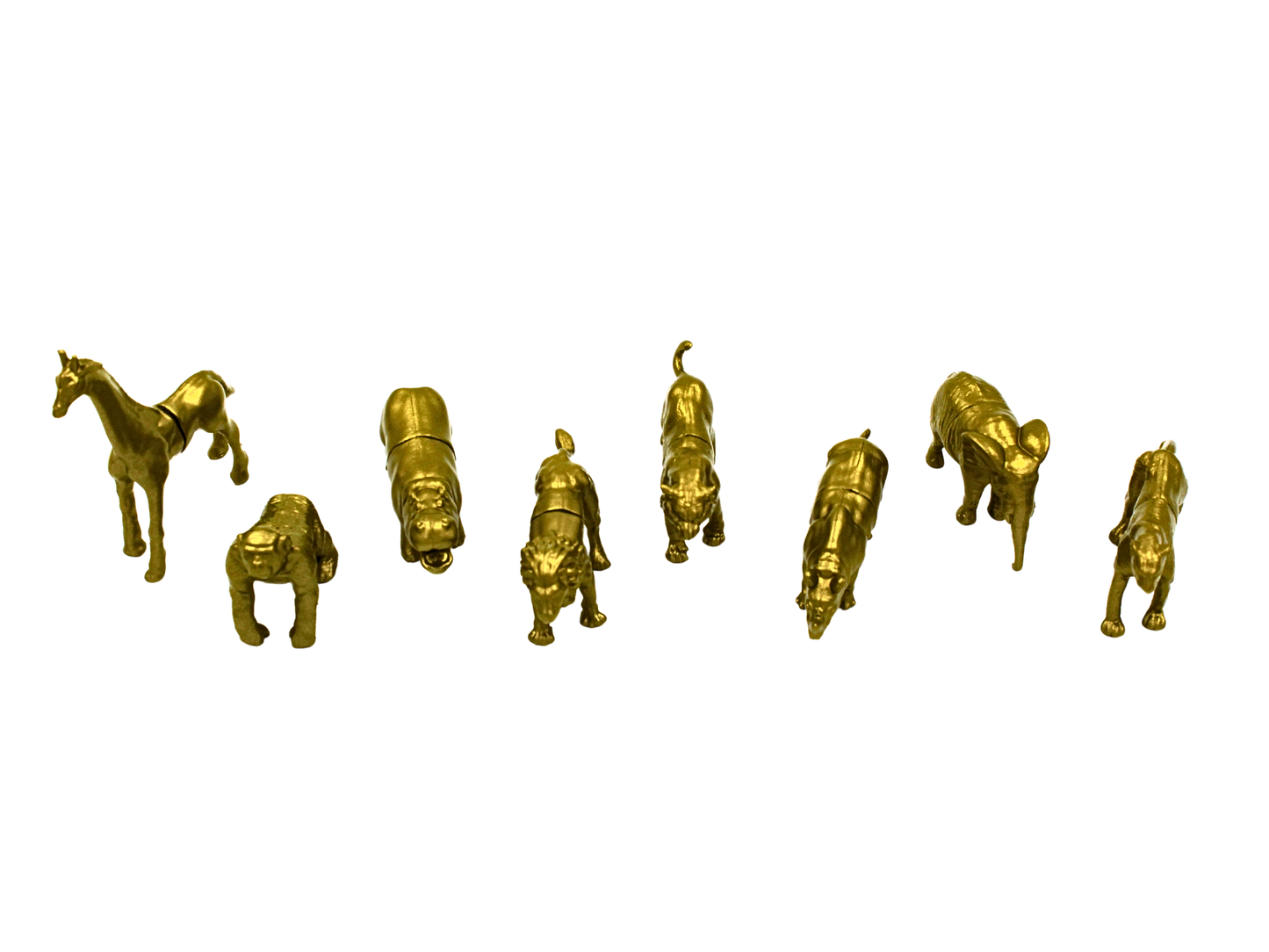 Gold Safari Animal Magnet Place Card Holder & Party Favor