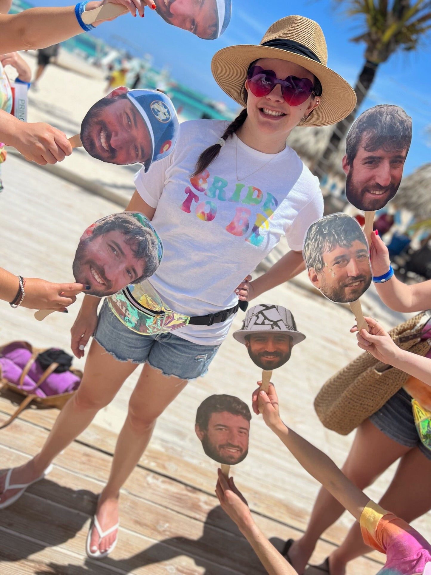 Custom Clear Holographic Fanny Pack Bachelorette Parties