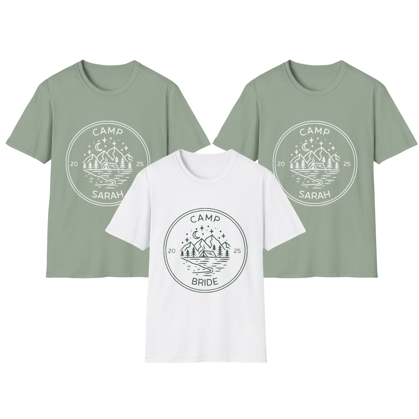 Custom Camp Bachelorette Softstyle T-Shirt