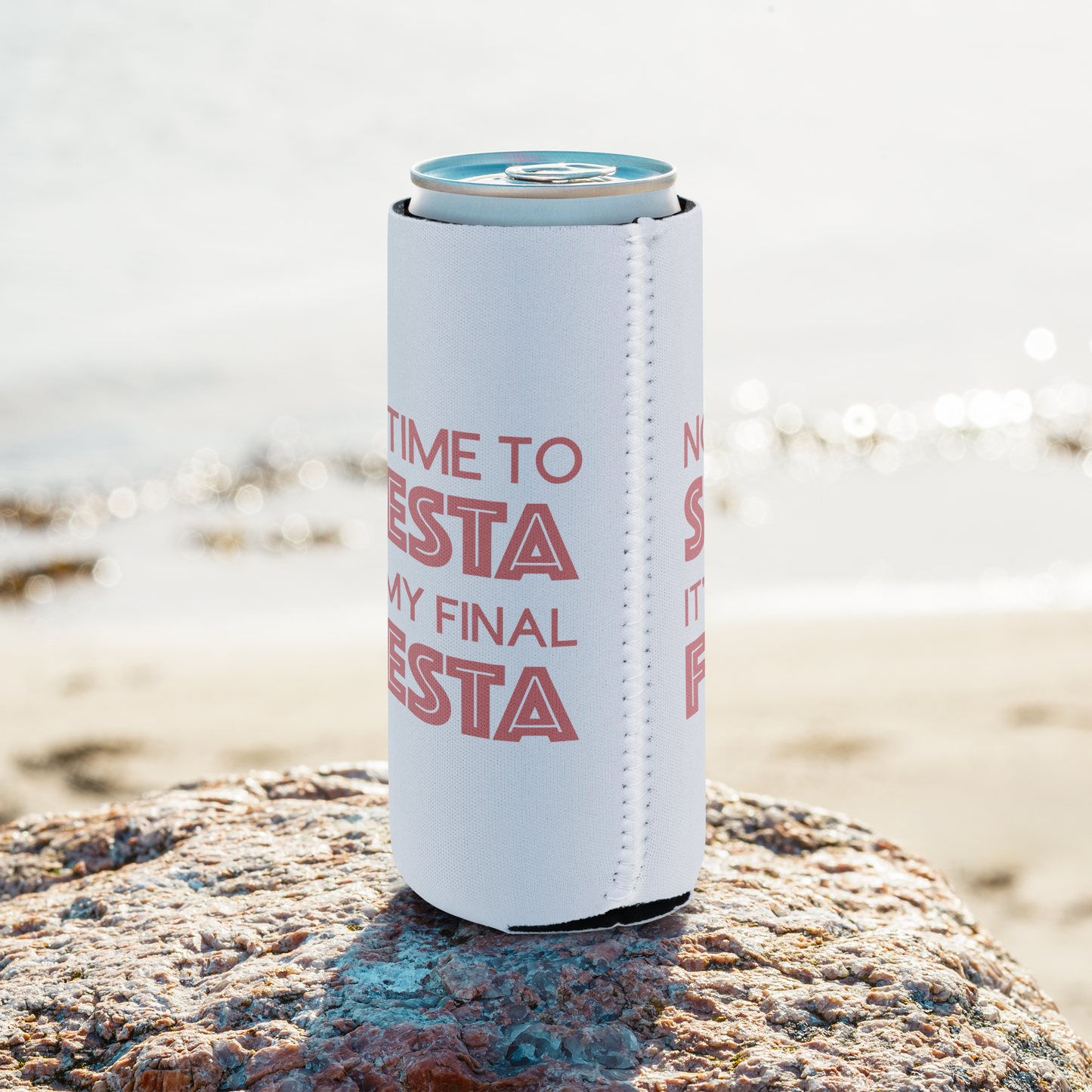 Edie Rose It's My Final Fiesta Can Coolers for Slim and Regular Cans