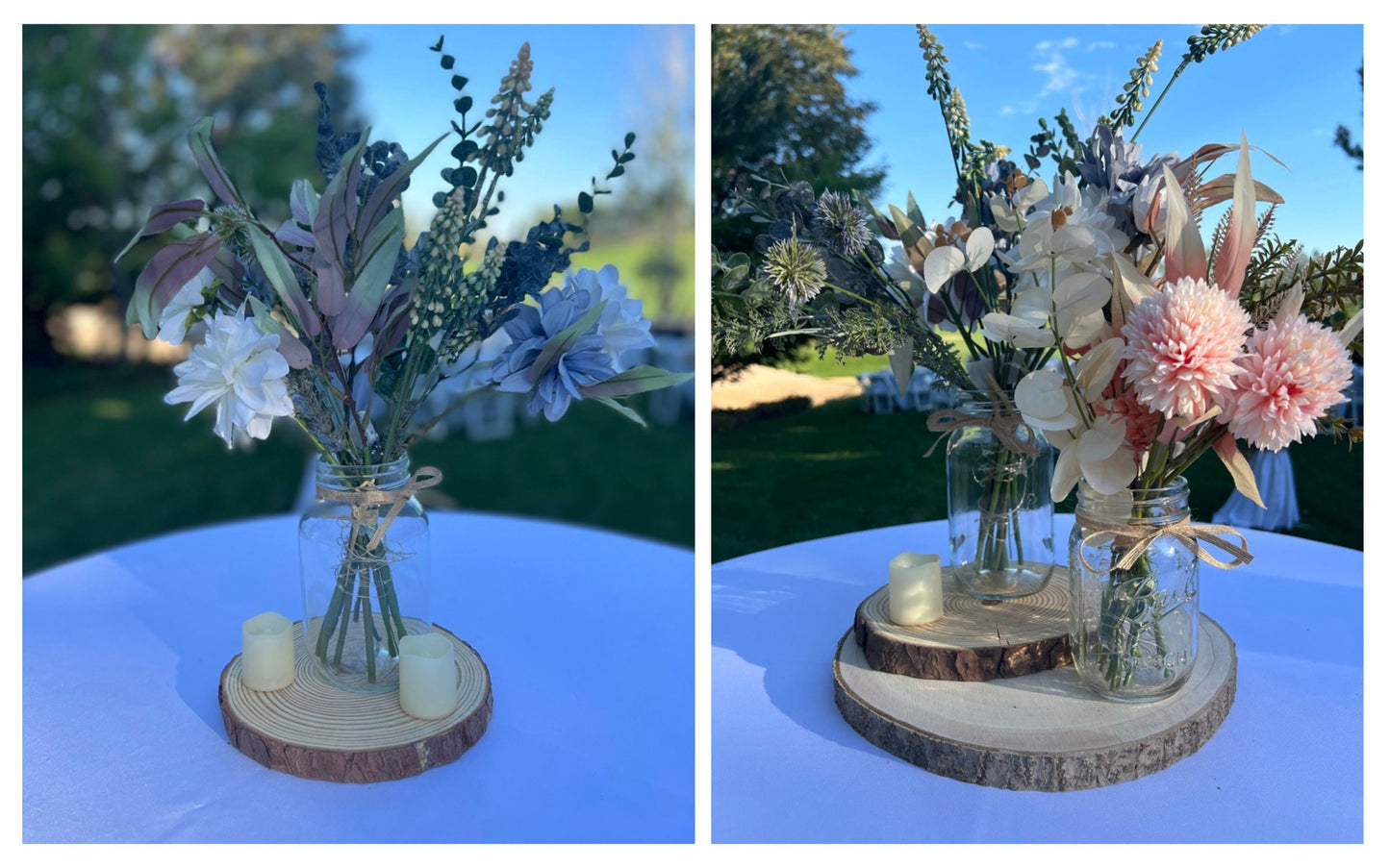 Edie Rose Large Natural Wood Slices – Rustic Wedding Decor