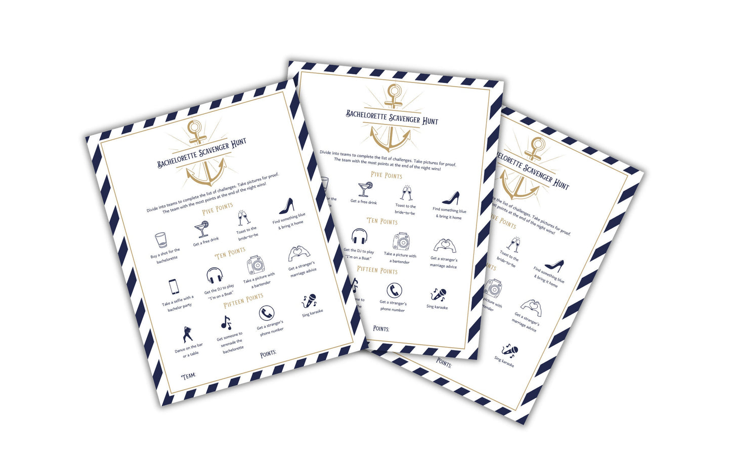 Last Sail Before The Veil Bachelorette Party Game Bundle