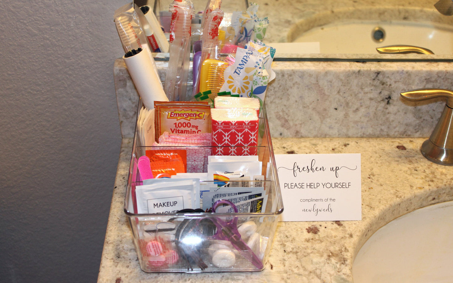 Premium Wedding Bathroom Baskets