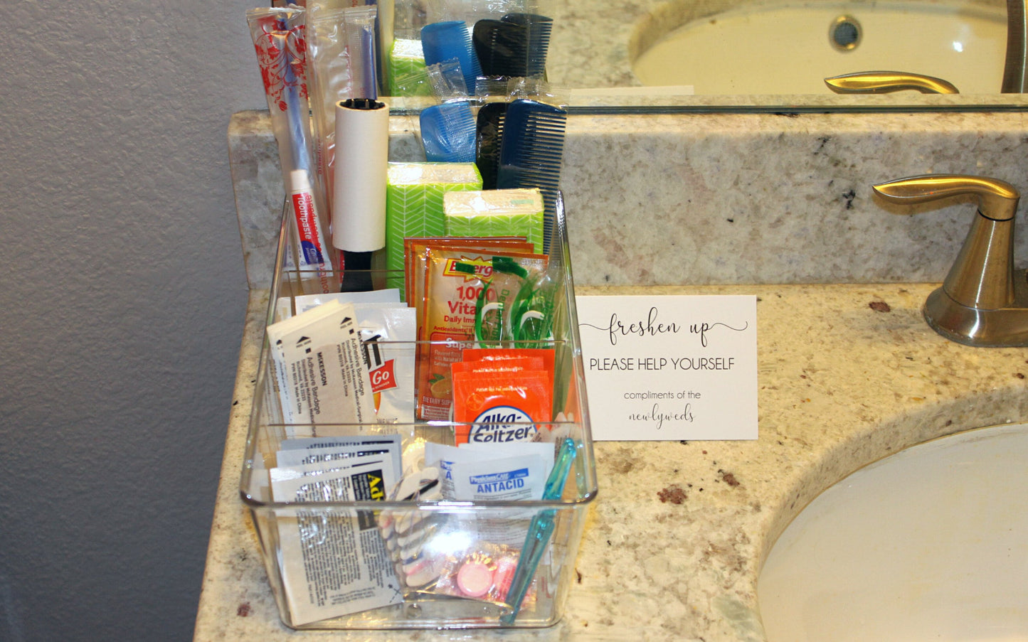 Premium Wedding Bathroom Baskets