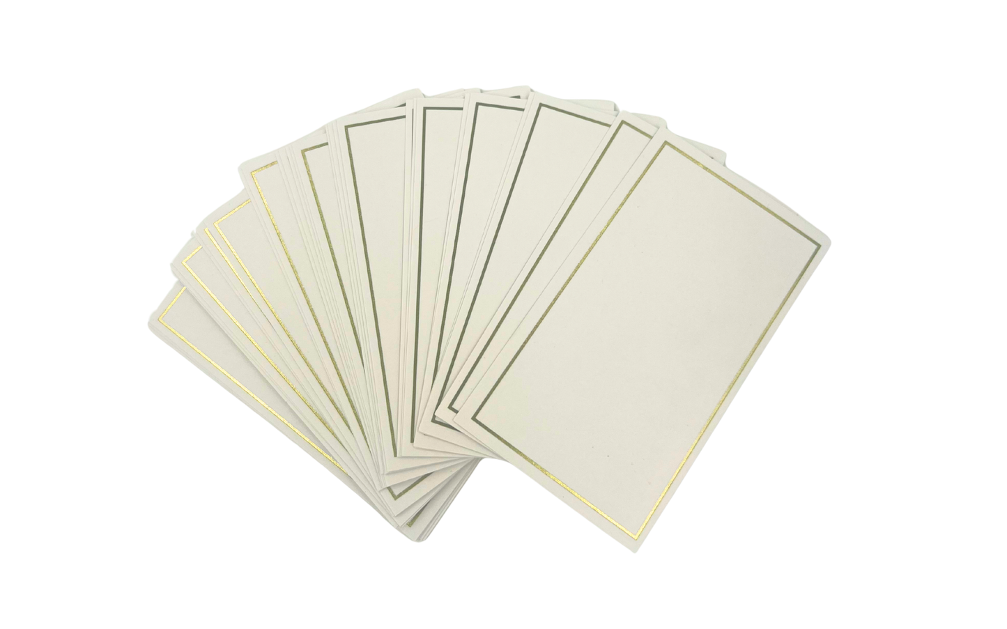 Premium smooth cardstock flat place cards, blank for handwritten guest names