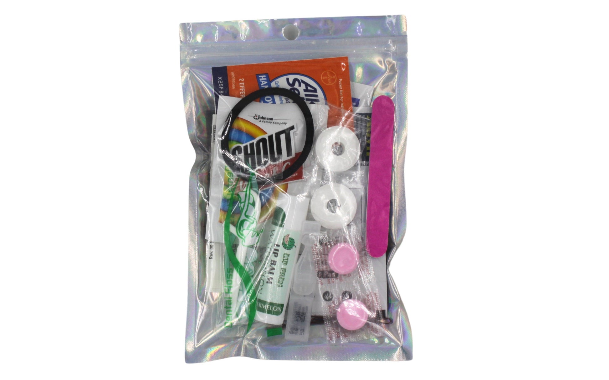 Premium Hangover Recovery Kit with under eye patches, Alka-Seltzer, Pepto-Bismol, and Advil 