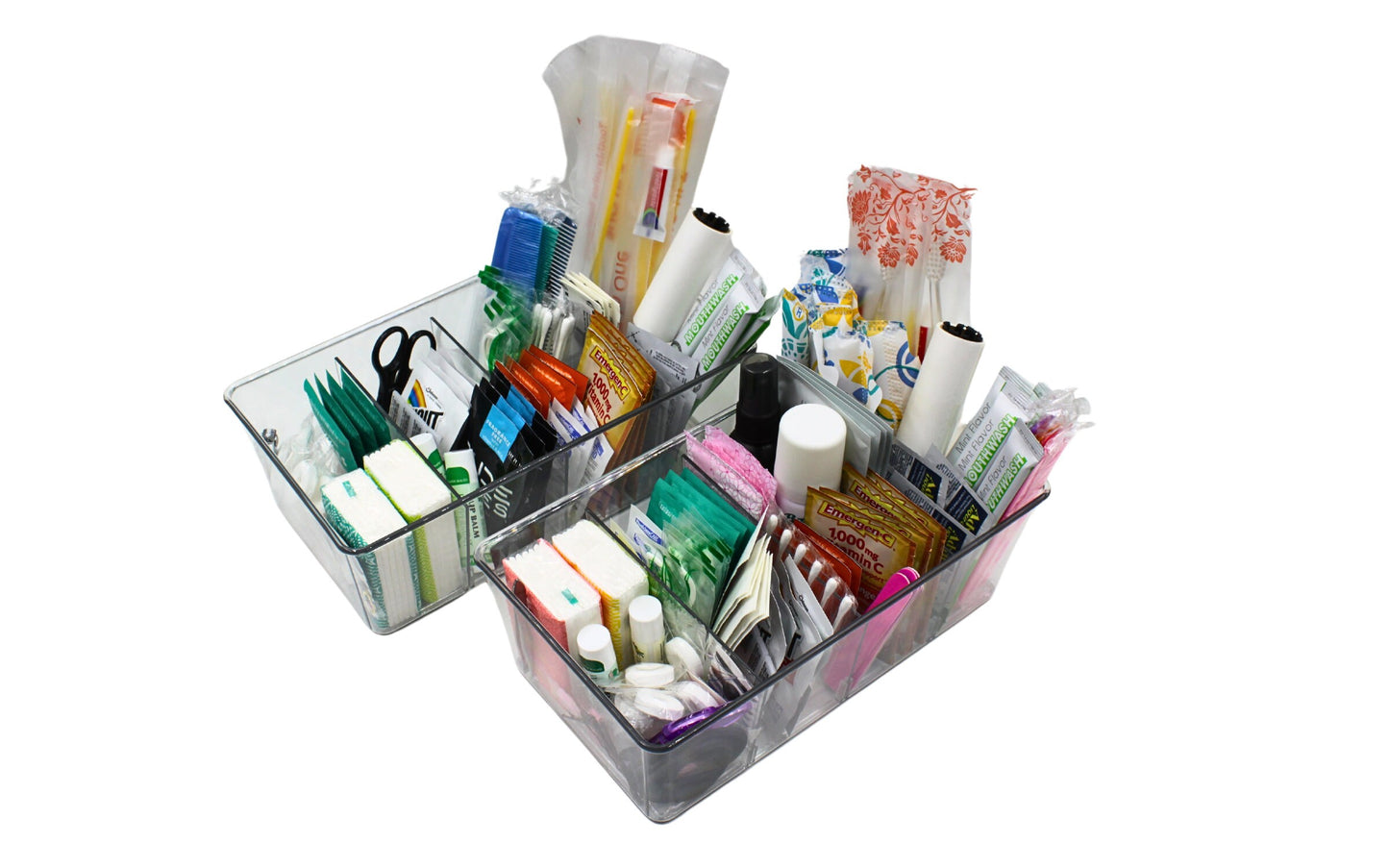 Deluxe Wedding Bathroom Baskets with Custom Sign