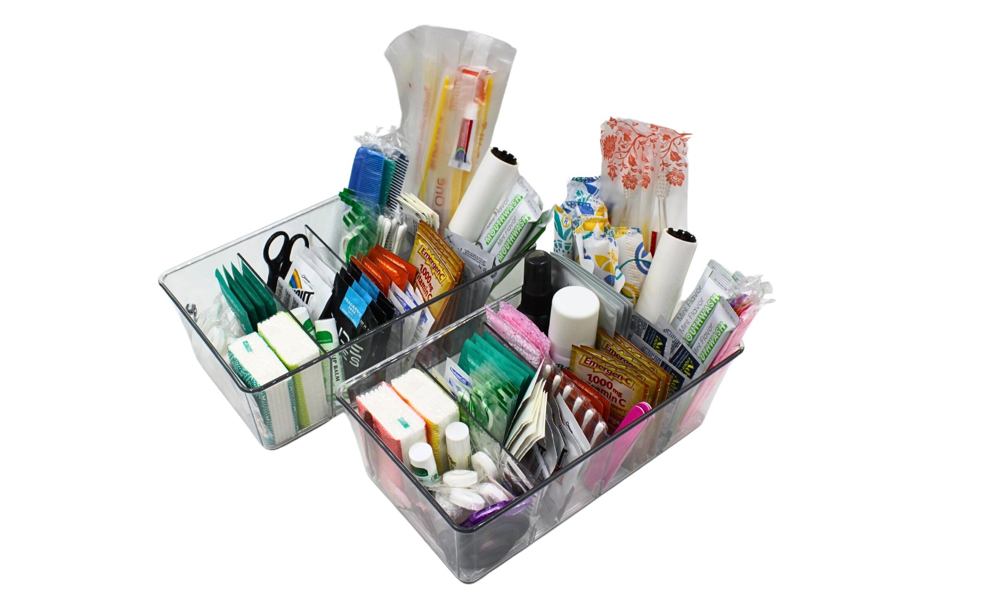 Deluxe Wedding Bathroom Baskets with Custom Sign
