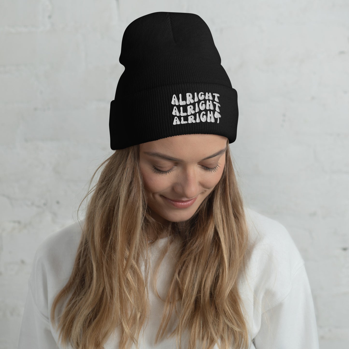 Edie Rose Alright Alright Alright Cuffed Beanie - Dazed and Engaged Bachelorette