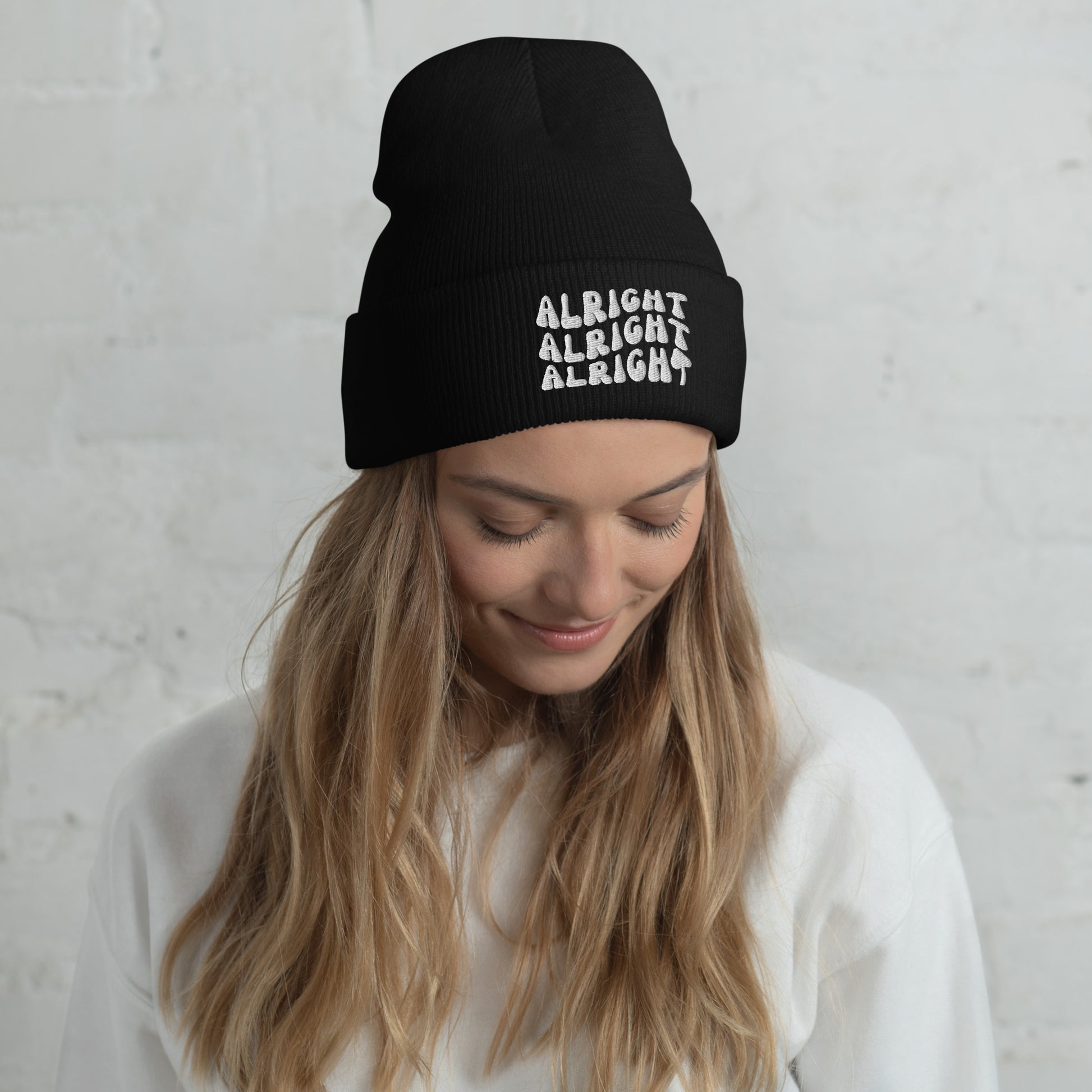 Edie Rose Alright Alright Alright Cuffed Beanie - Dazed and Engaged Bachelorette