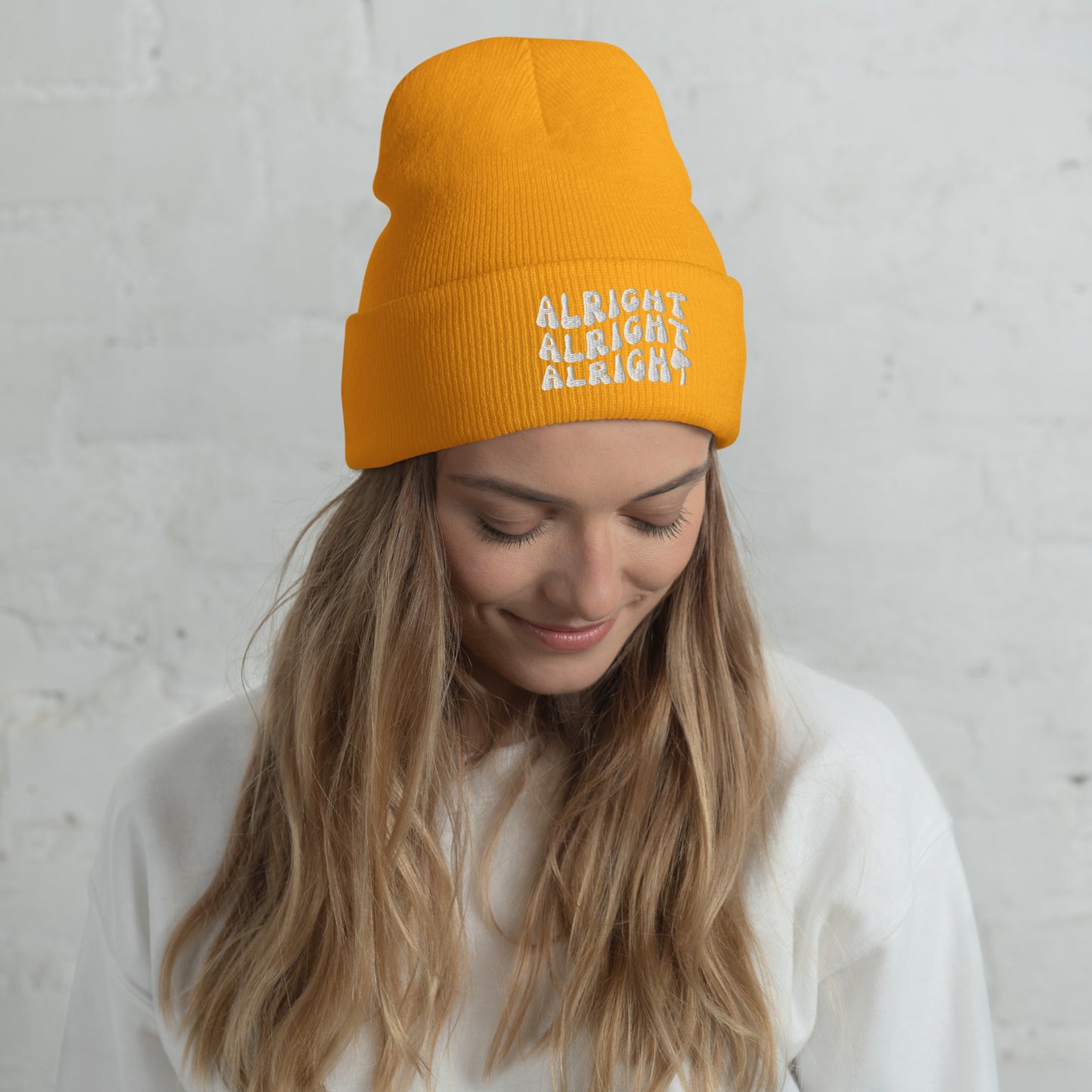 Edie Rose Alright Alright Alright Cuffed Beanie - Dazed and Engaged Bachelorette