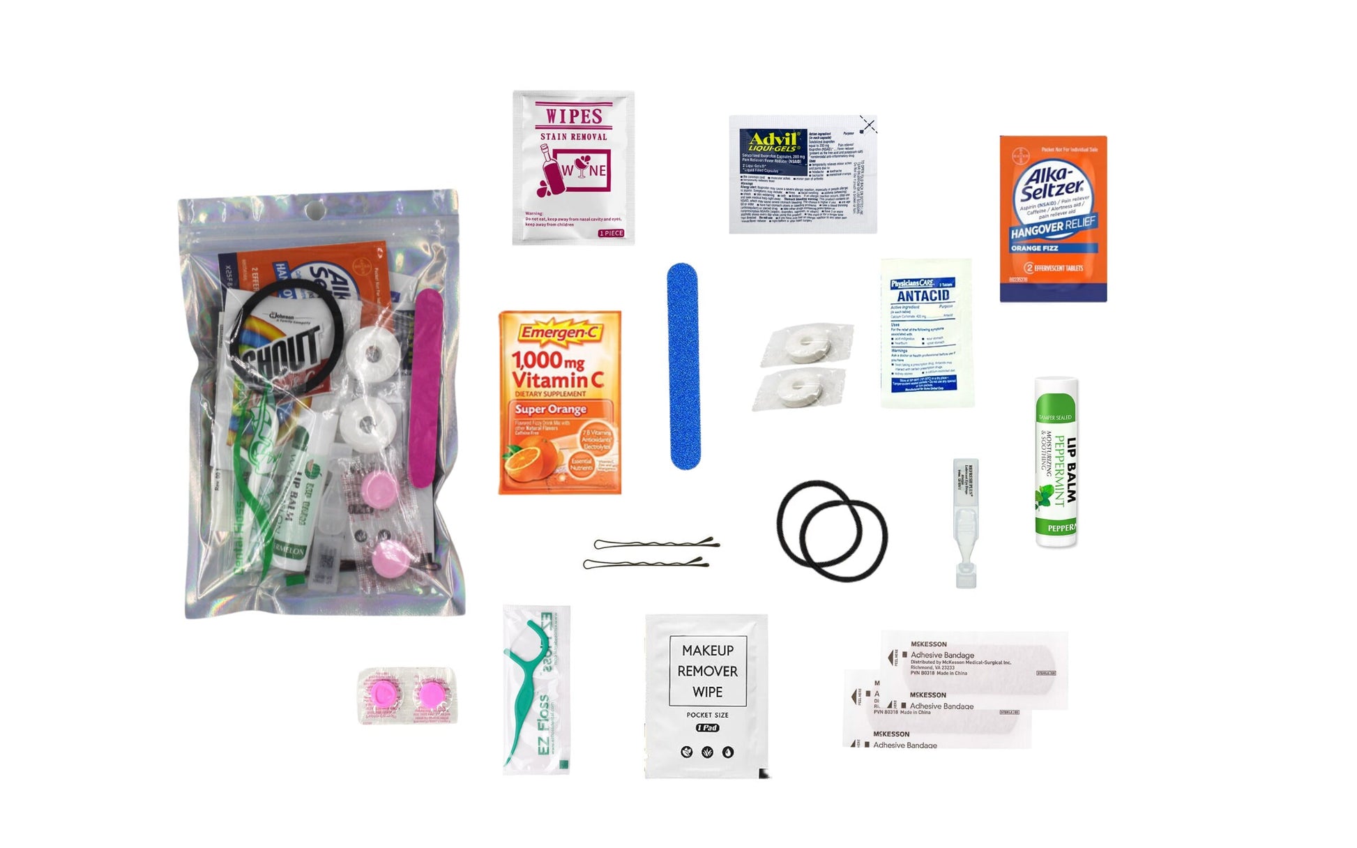 Wedding Hangover Kit Packed with Essentials