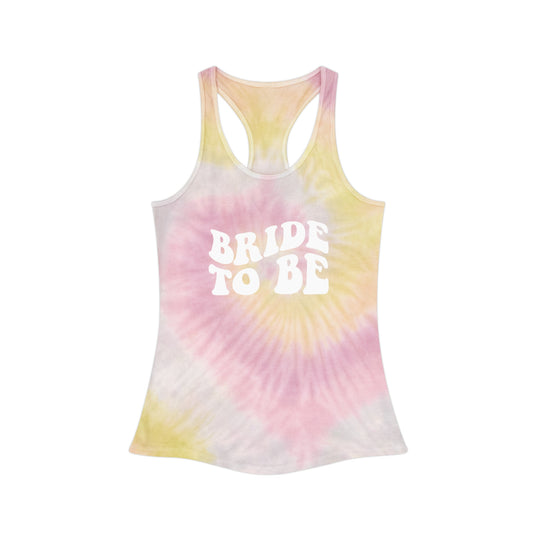 Bride To Be Tie Dye Racerback Tank Top