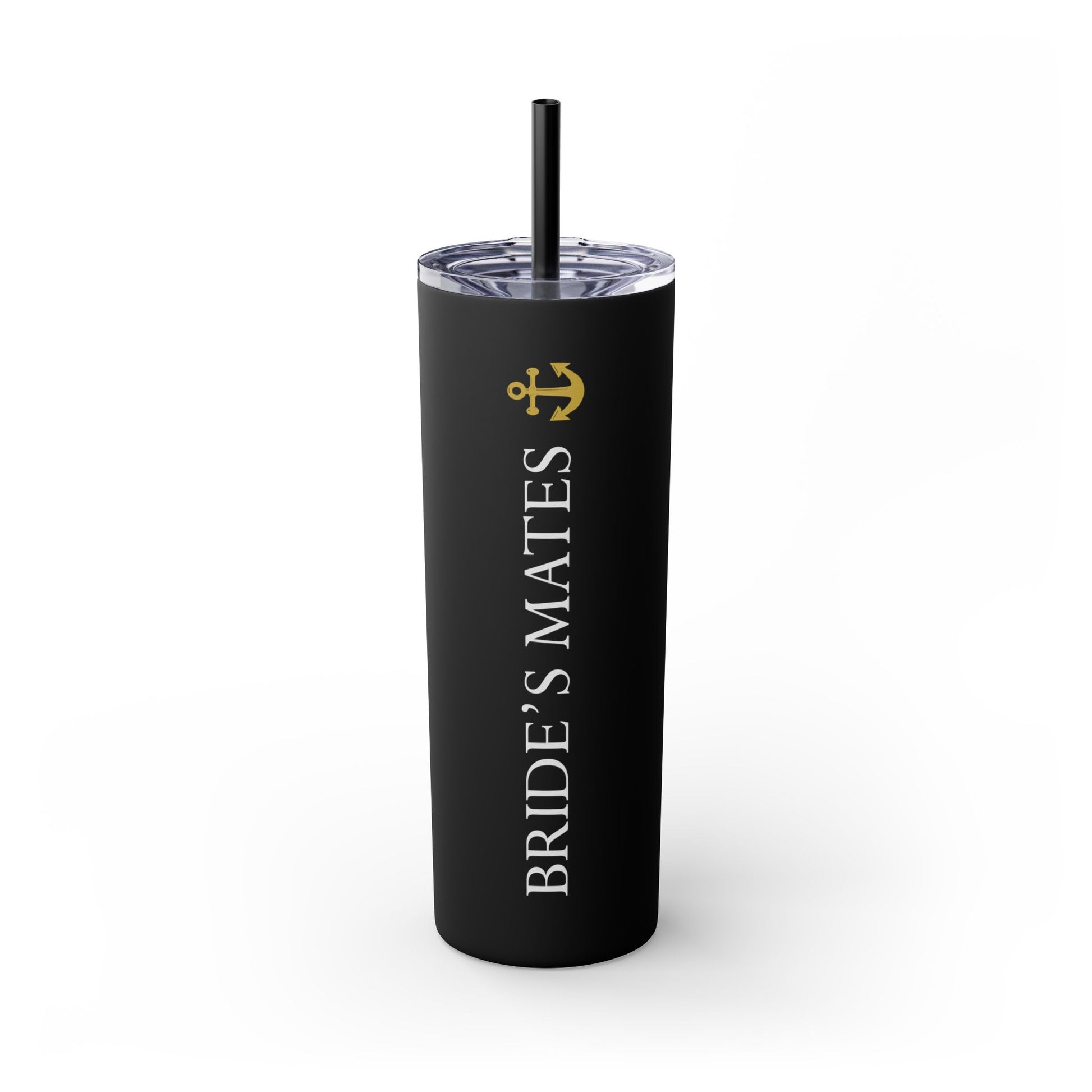 Black Bride's Mates Skinny 20oz Tumblers