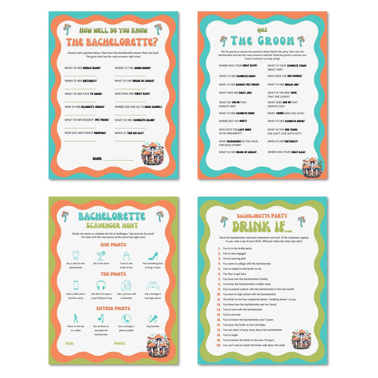 Dazed & Engaged Bachelorette Party Game Bundle- Printable