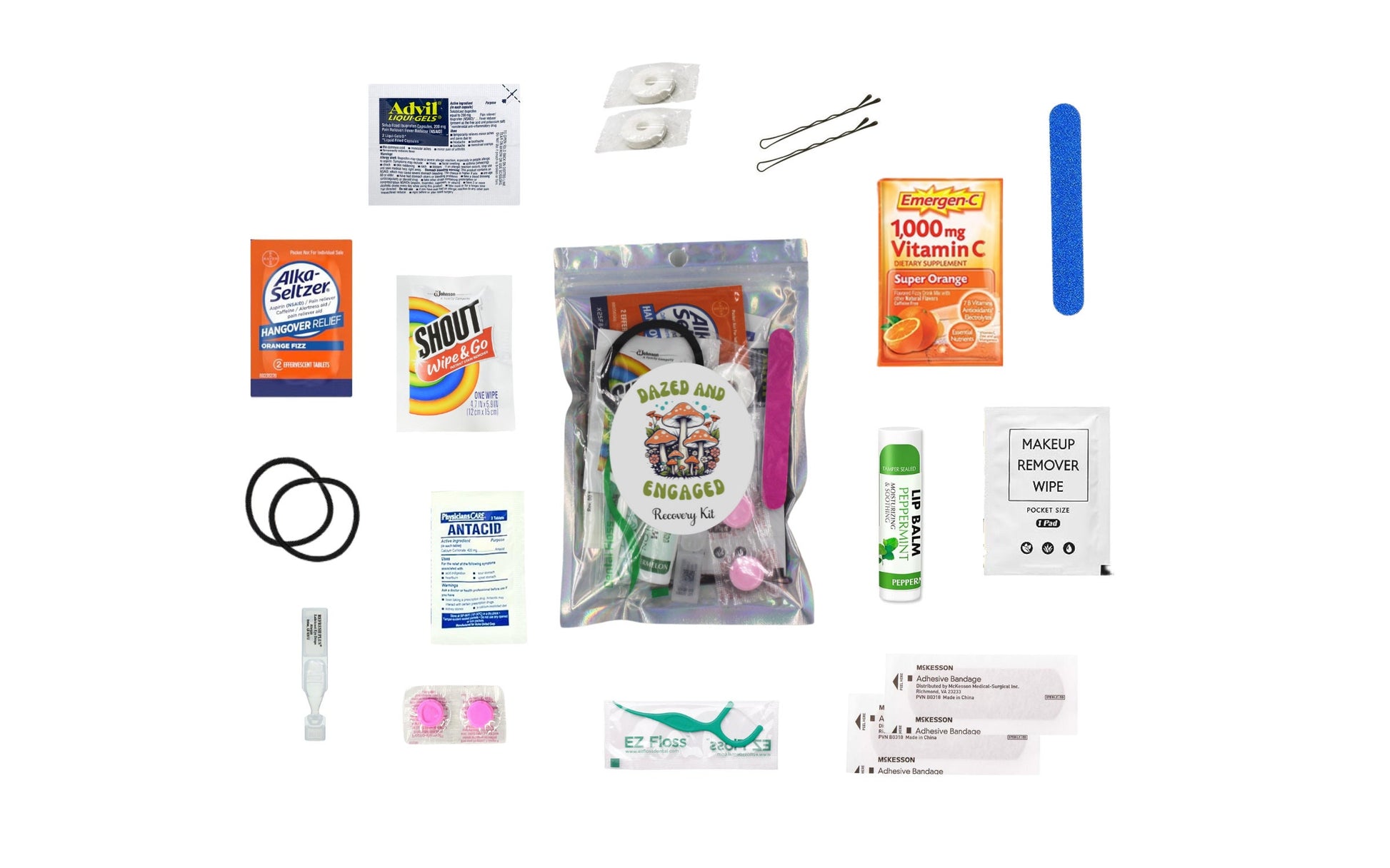 Edie Rose Dazed and Engaged Bachelorette Recovery Kit Packed with Essentials