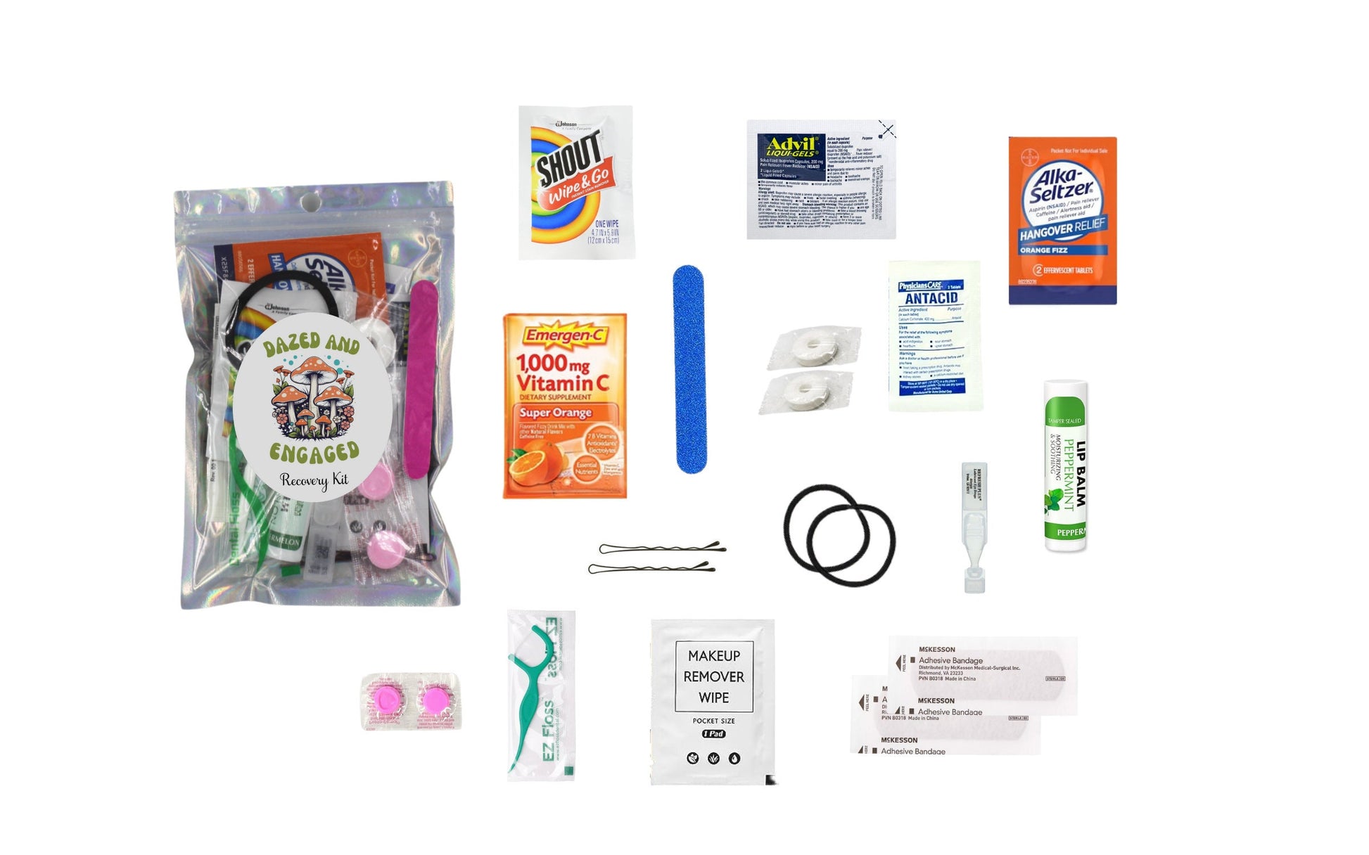 Edie Rose Dazed and Engaged Bachelorette Recovery Kit Packed with Essentials