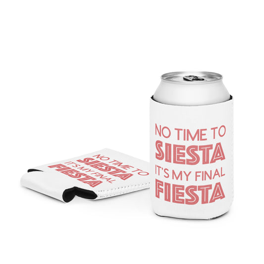 Edie Rose It's My Final Fiesta Can Coolers for Slim and Regular Cans