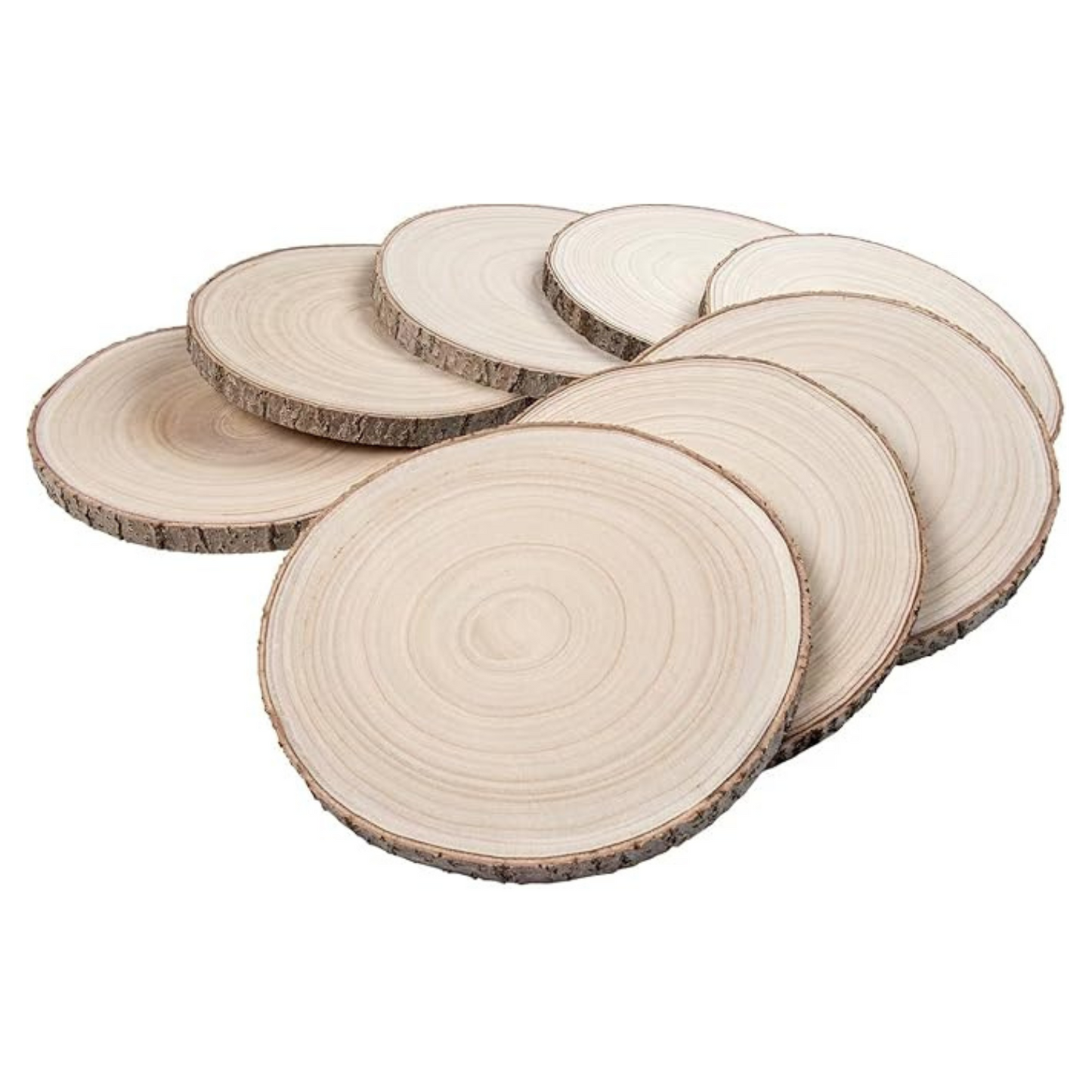 Edie Rose Large Natural Wood Slices – Rustic Wedding Decor