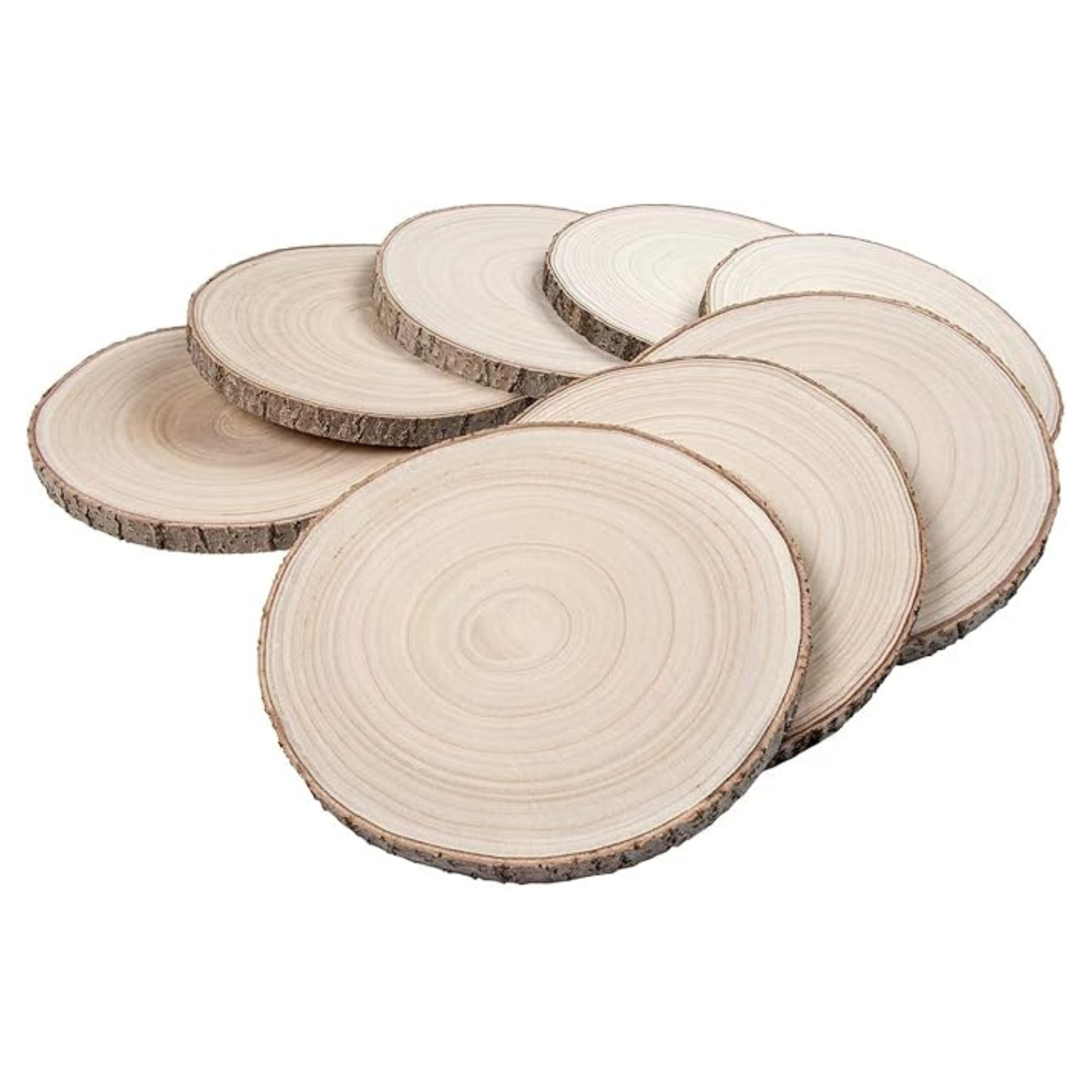 Edie Rose Large Natural Wood Slices – Rustic Wedding Decor