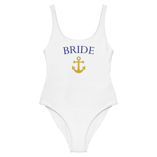 Edie Rose Last Sail Before the Veil One-Piece Swimsuit Bride Anchor