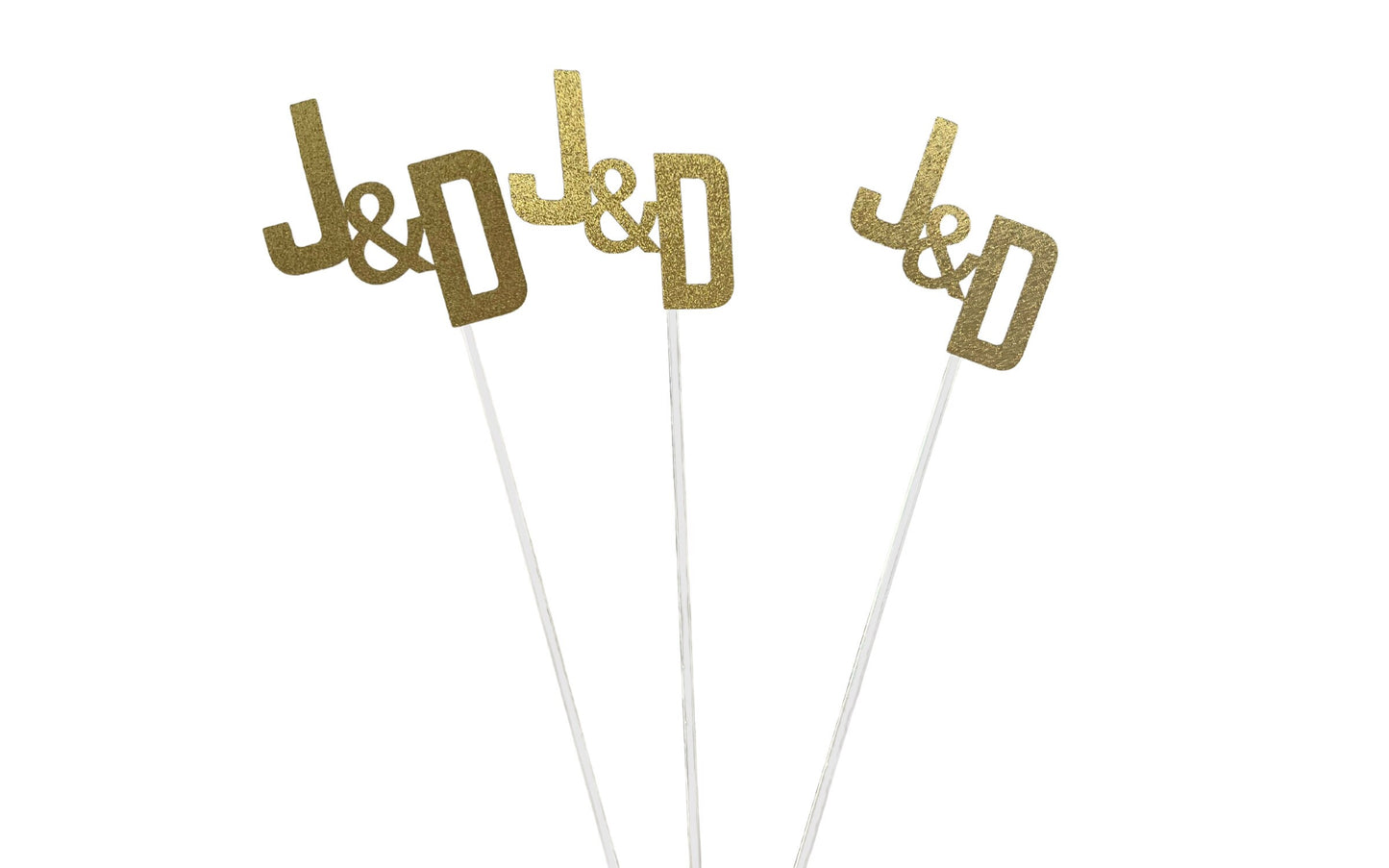 Elegant custom name sticks for bridal shower centerpiece décor